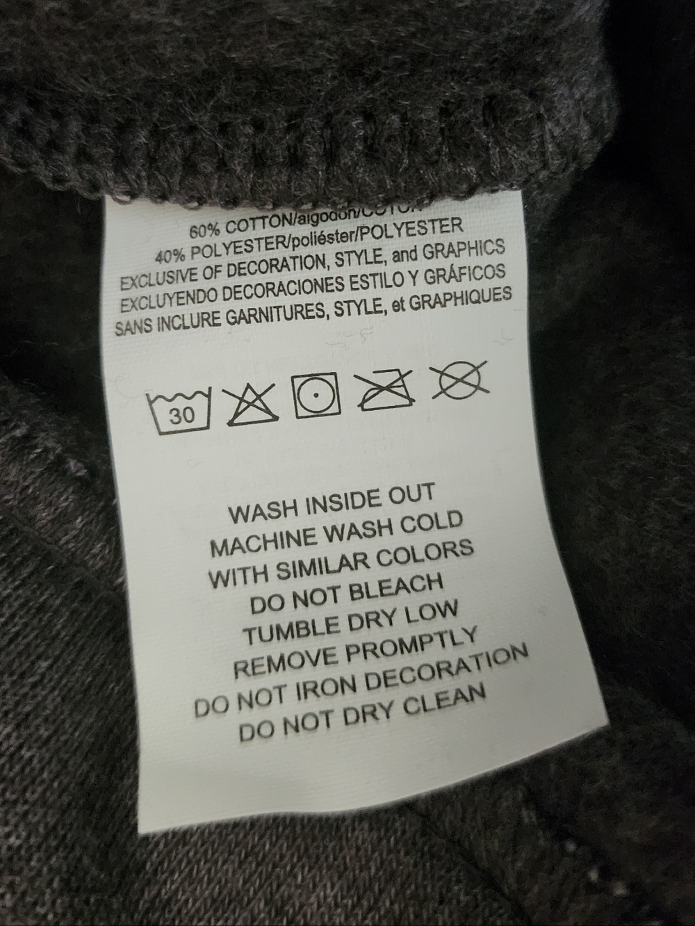 Men's Large Fanatics Charcoal Gray Jogger Sweatpants - Picture 7 of 8